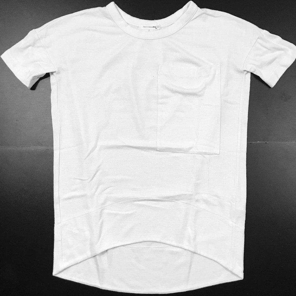 rag & bone SOLID WHITE POCKET CASUAL SHIRT